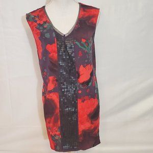 Vera Wang Simply Vera Red Sequin Short Dress